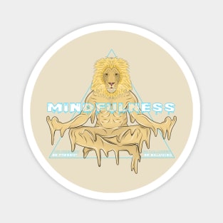 meditation lion king Magnet